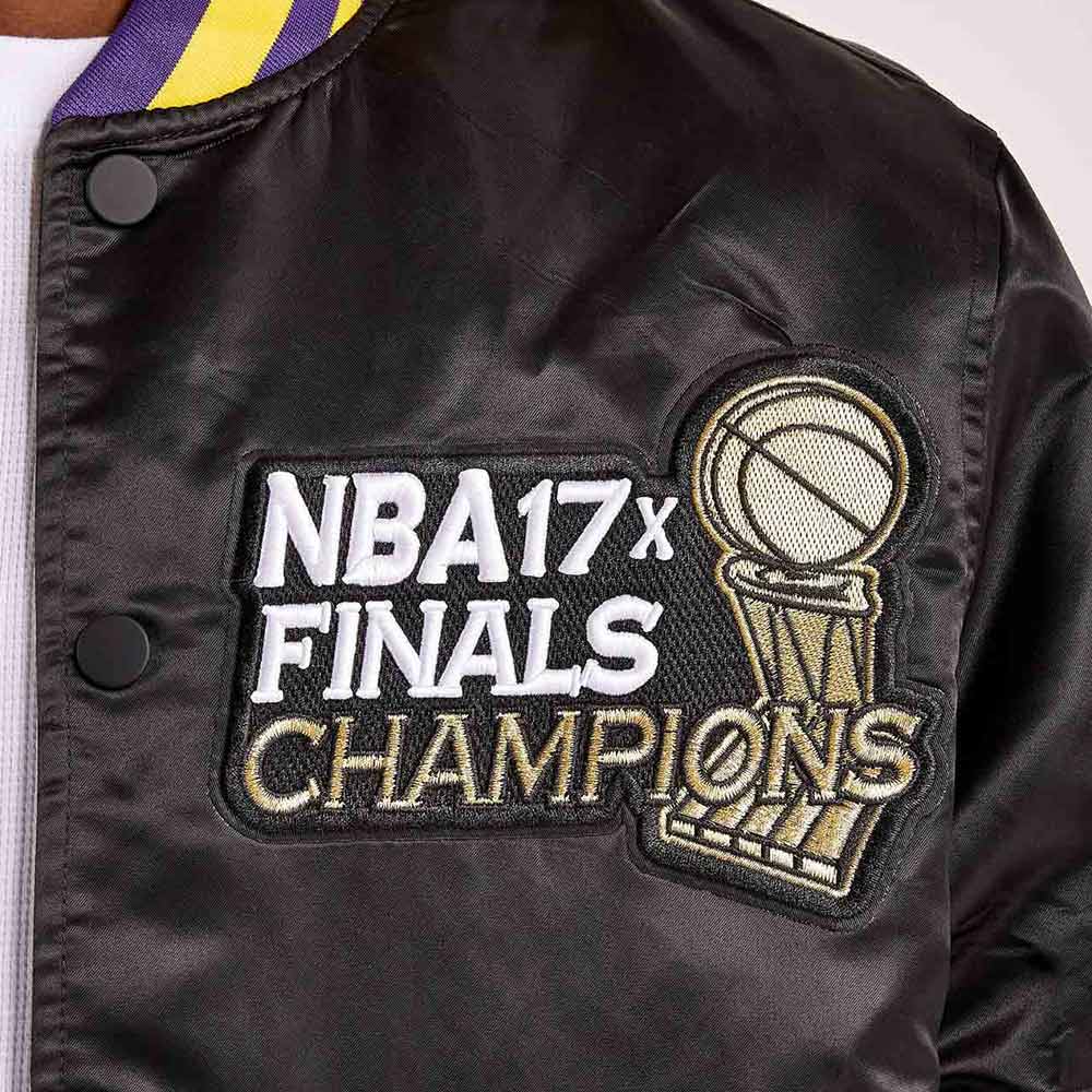NBA Black Los Angeles Lakers 17X Finals Champions Jacket
