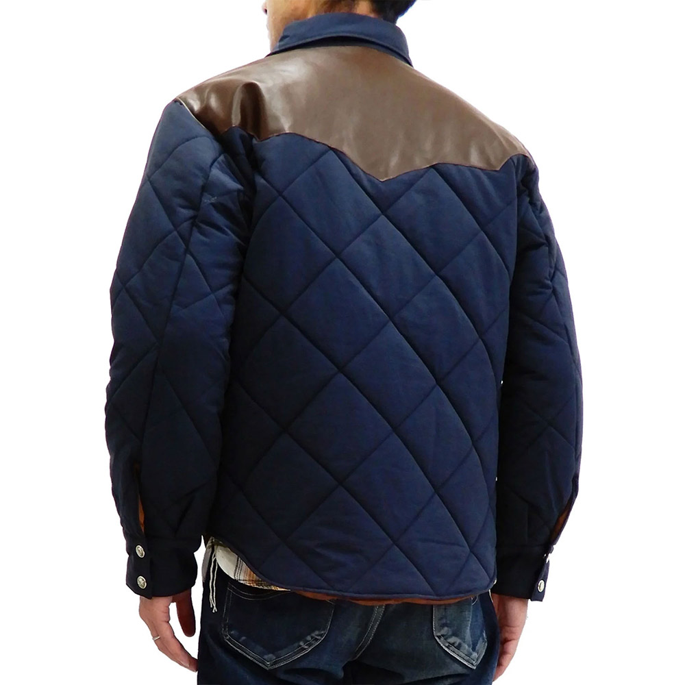 Padded Full-Snap Quilted Western Yoke Jacket