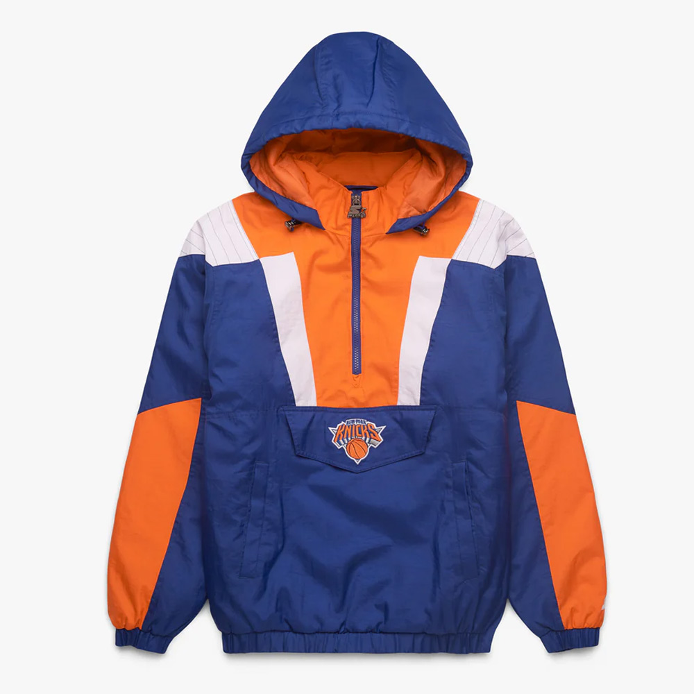 Starter Half-Zip Royal New York Knicks Pullover Jacket