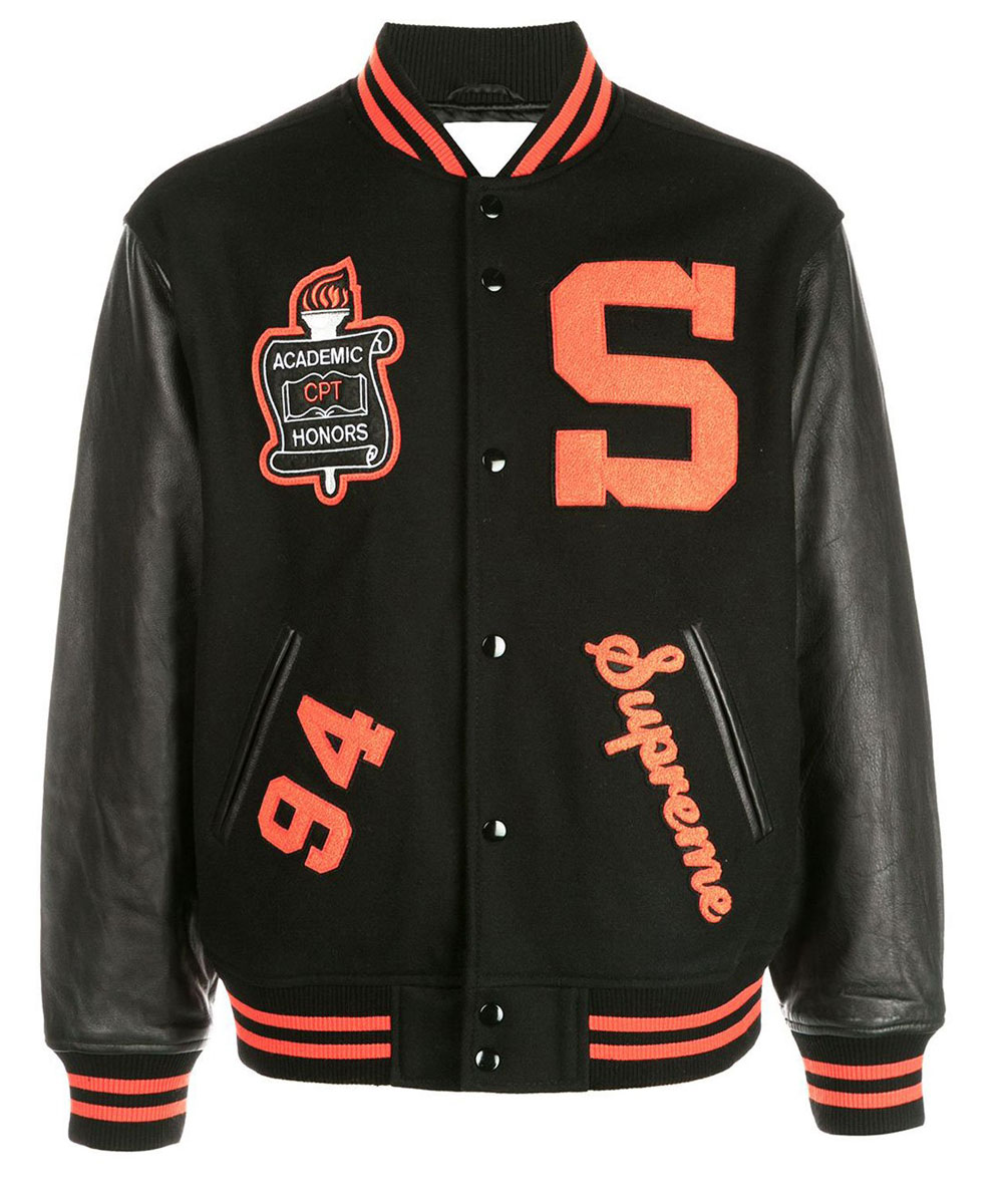 Supreme Team Varsity Jacket | Men's 94 2019 Letterman Jacket