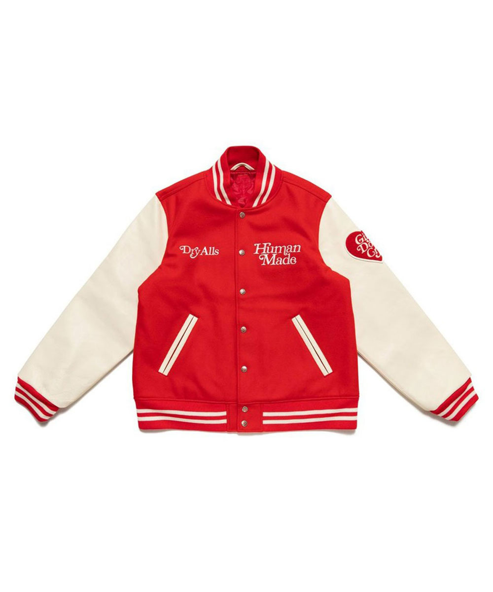 Dry Alls Human Made Girls Don't Cry Varsity Jacket - Jackets Masters