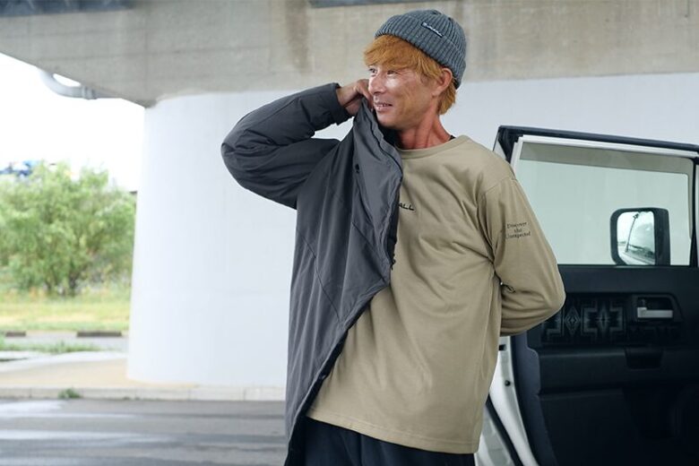 FRONT LOGO LONG SLEEVE TEE(DEODORANT)/フロントロゴロングスリーブ