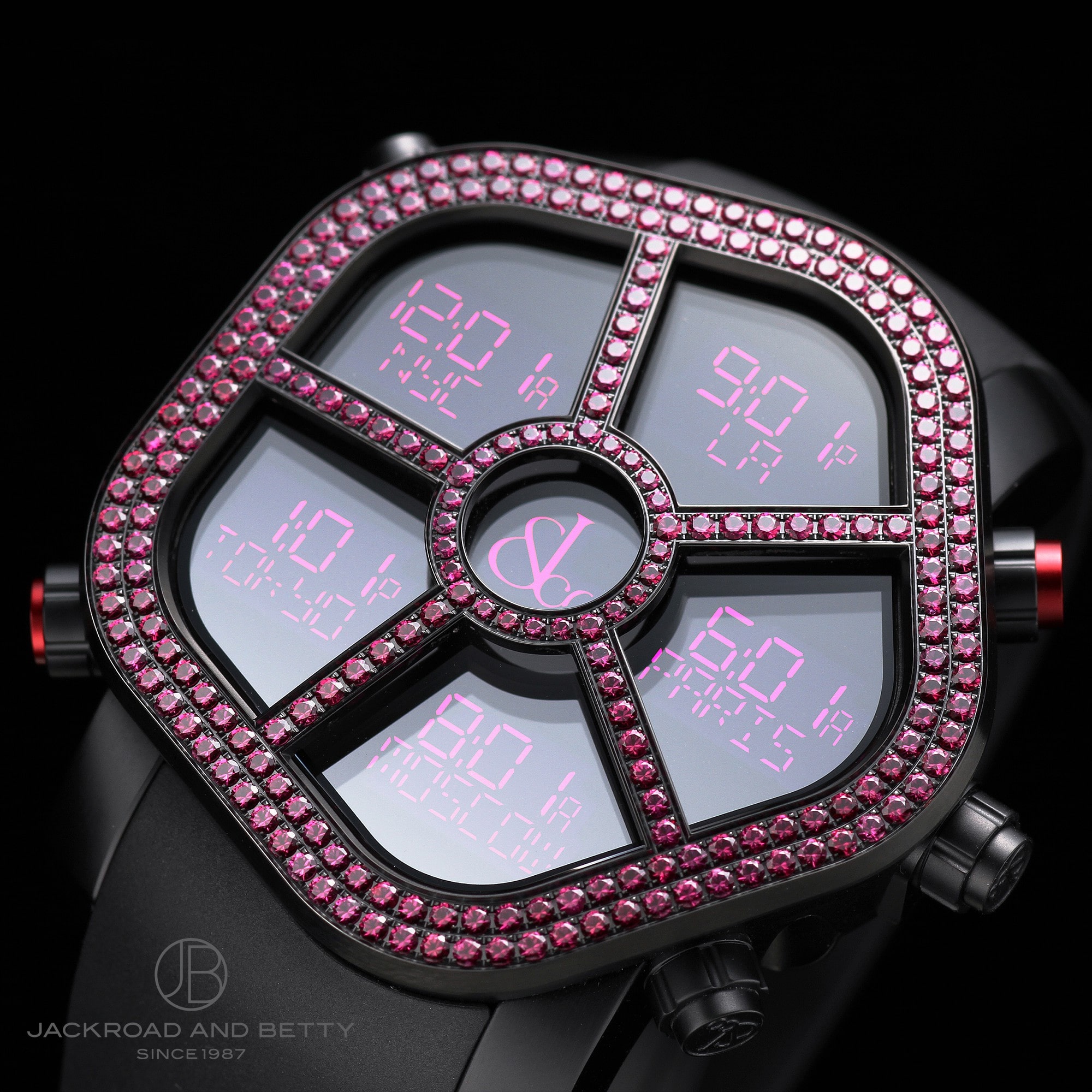 デジタル 5タイムゾーン ゴースト[JC-GST-RB] Digital Five Time Zone