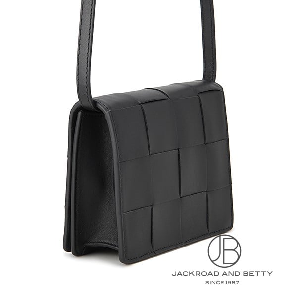 カセット マキシ イントレチャート ミニ ショルダーバッグ ブラック 黒