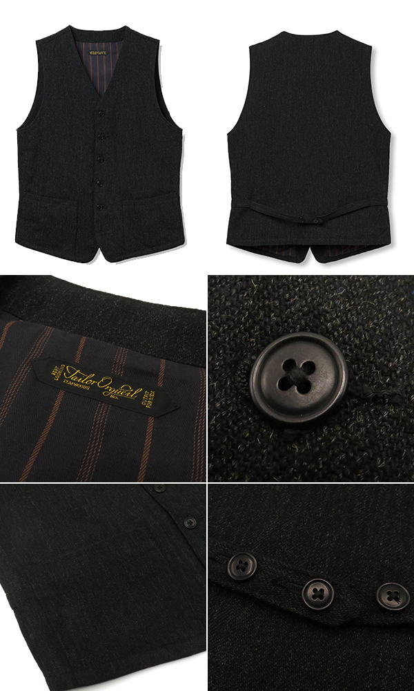 ORGUEIL オルゲイユ ウールサージ|ジレ|ベスト『Classic Wool Gilet