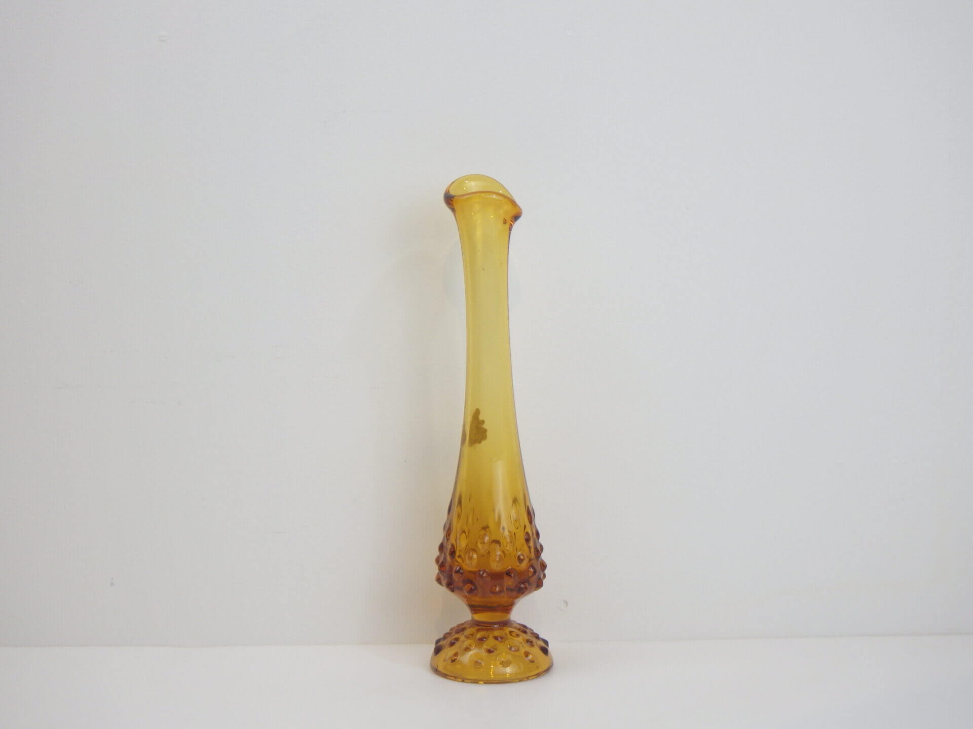 Fenton” Vintage Art Glass Hobnail Vase（H24.8cm）フェントン
