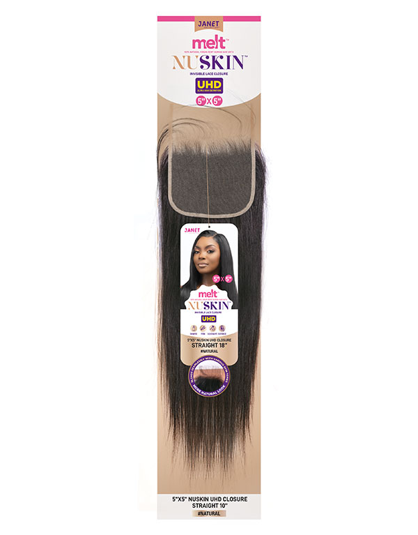 MELT 5X5 NUSKIN UHD LACE CLOSURE STRAIGHT 10