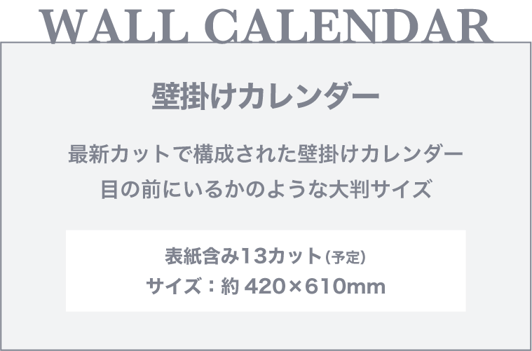 チャン・グンソク2025年オフィシャルカレンダー“The Man”