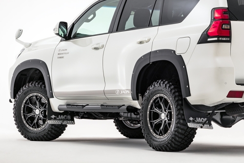 JAOS マッドガードⅢ リヤセット ブラック プラド 150系｜株式会社