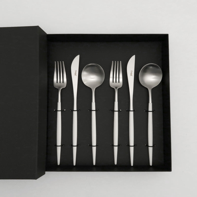 クチポール カトラリー GOA ディナー3本 ギフトセット ホワイト