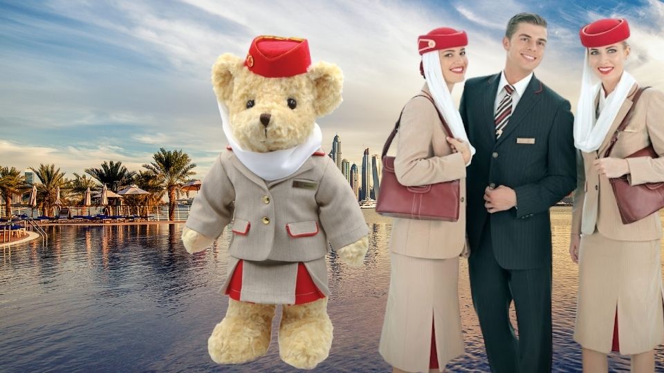 自分の会社のユニフォームを着たテディベアを作ろう！CAに大人気のタイ