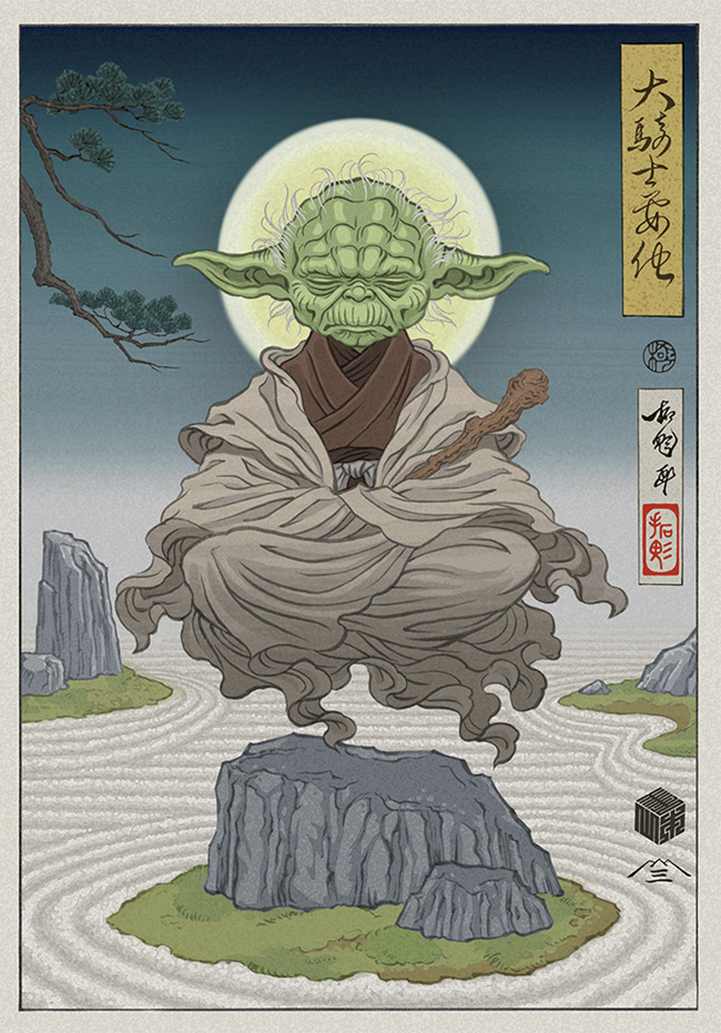 スターウォーズセレブレーション バッジアートポスター ヨーダ スター