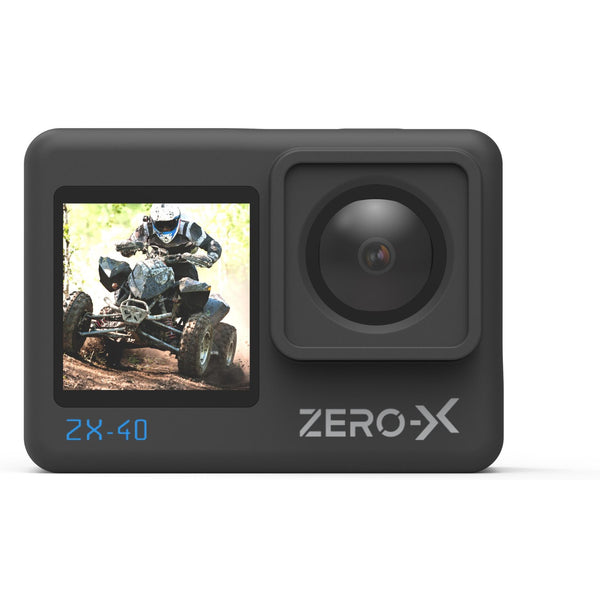 Zero-X ZX-40 4K UHD Action Camera with Dual Display & Wi-Fi - JB Hi-Fi