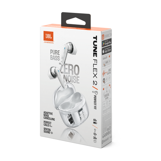 JBL Tune Flex 2 Ghost Edition | True Wireless Noise Cancelling Earbuds