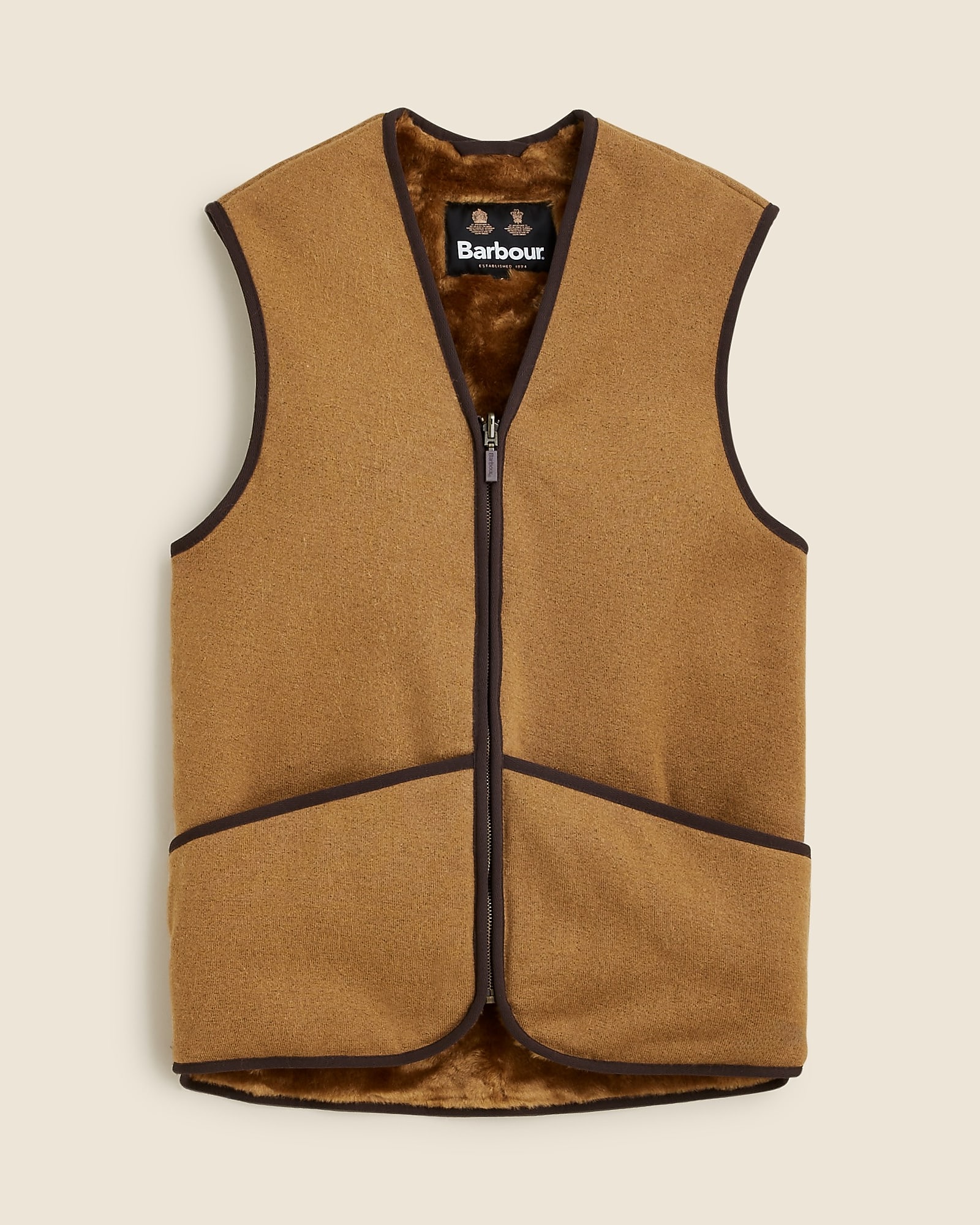 Barbour® Warm-pile Zip-in Liner Vest For Men | J.Crew