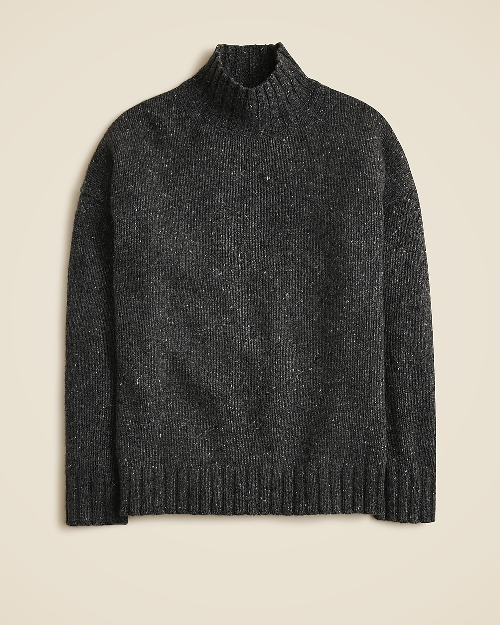 Relaxed Turtleneck Sweater In Donegal Wool Blend For Women | J.Crew