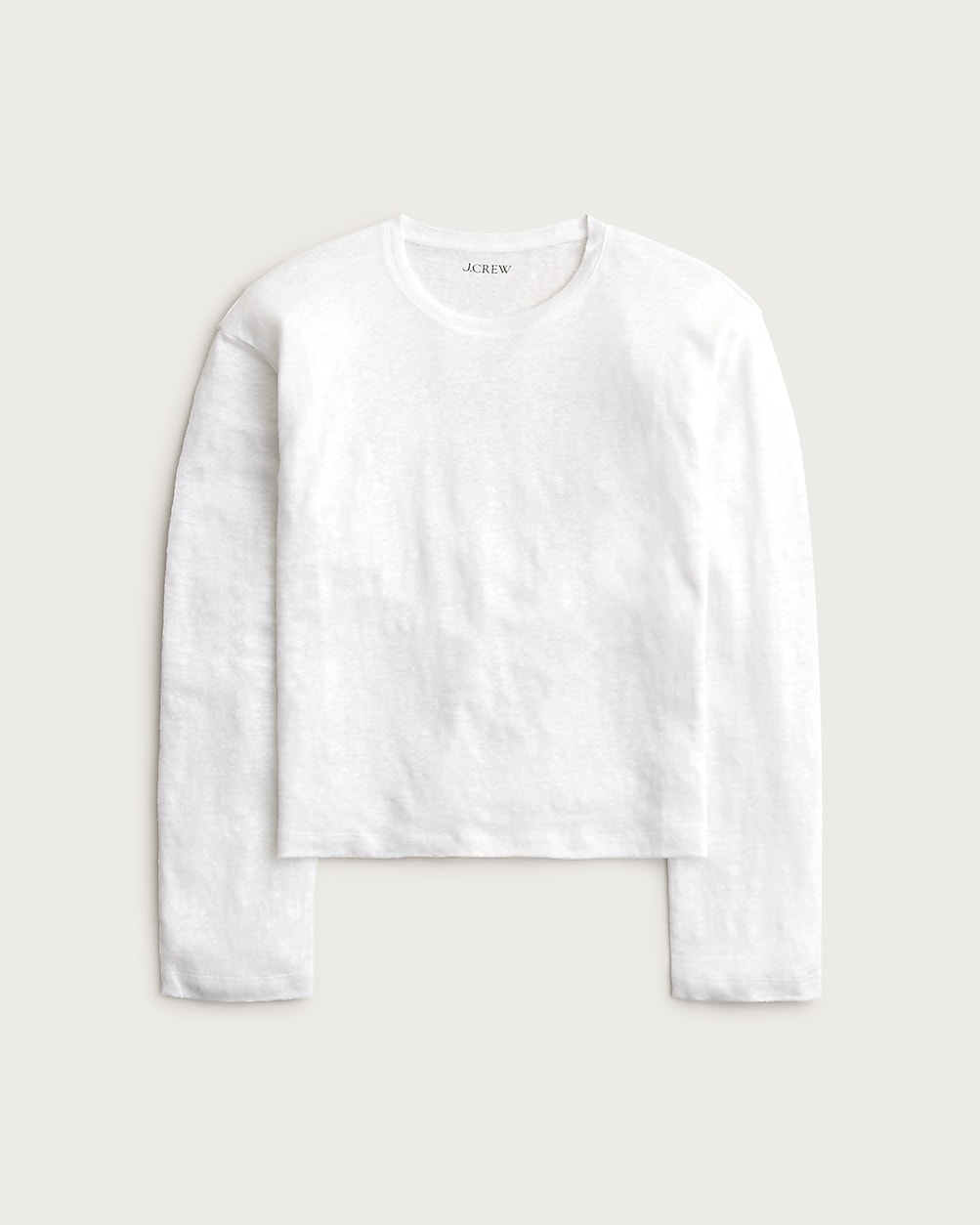 New Relaxed Linen Long-sleeve T-shirt For Women | J.Crew