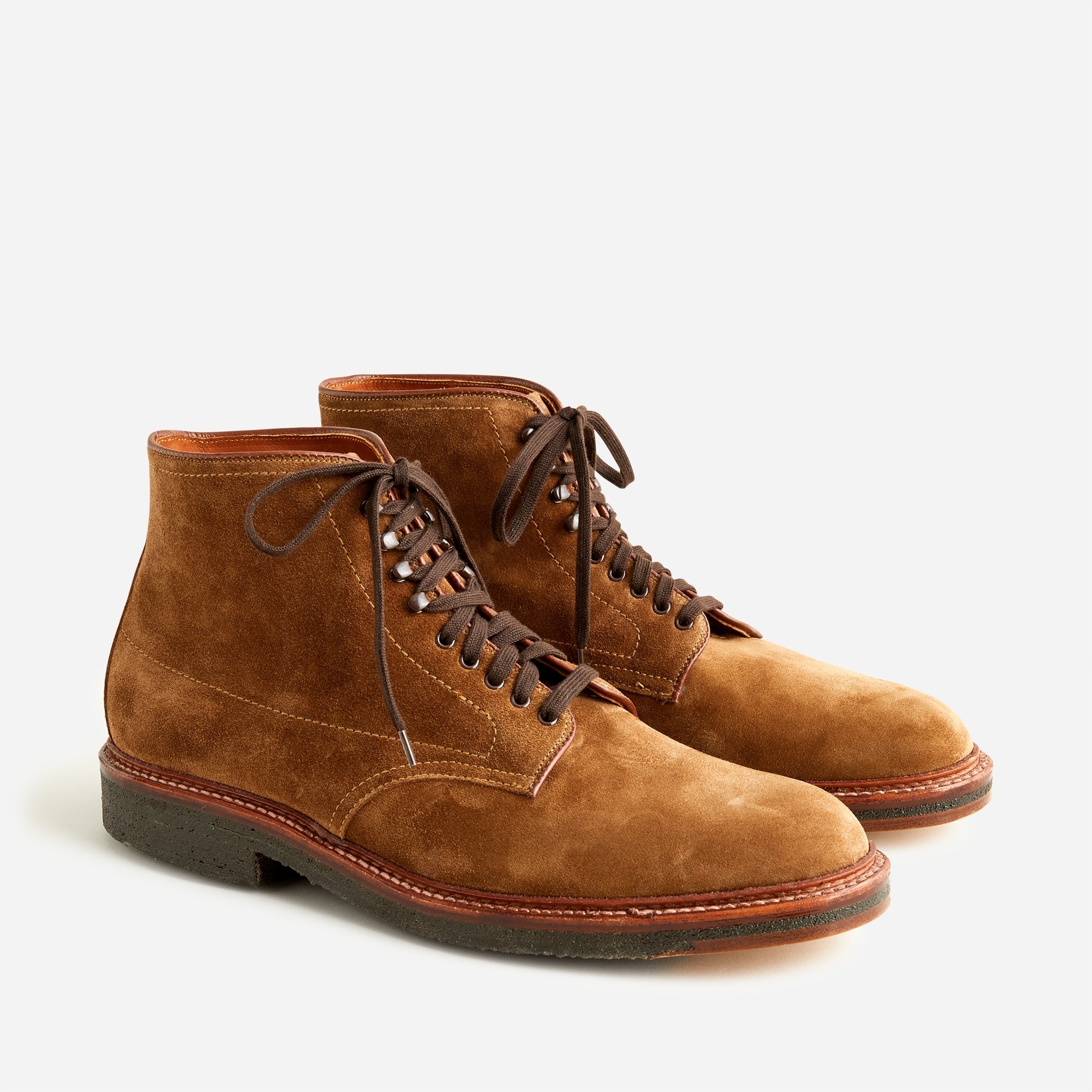 Alden® For J.Crew Suede Plain Toe Boots For Men | J.Crew