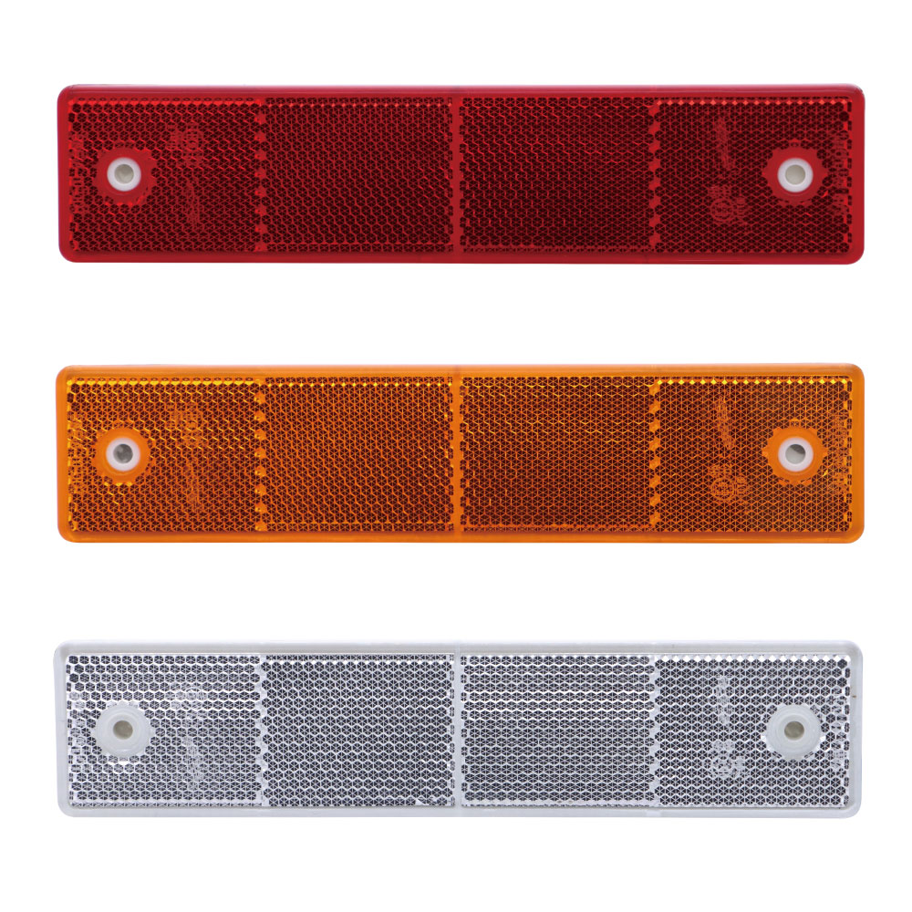 リフレクター スクエアータイプ W180×H40㎜ 両面テープ固定＆ビス固定