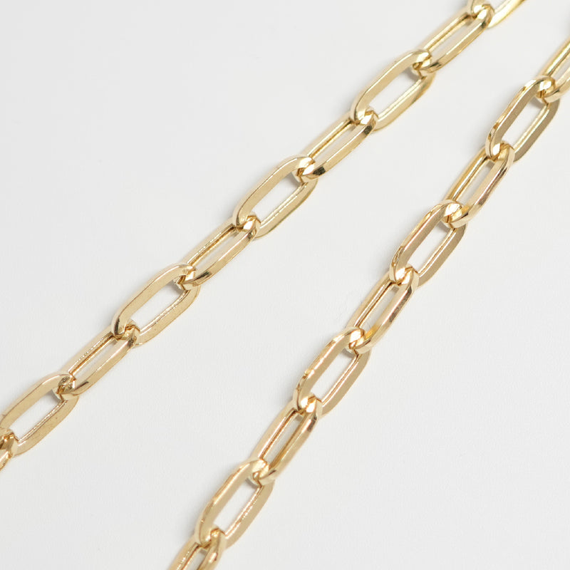 K18YGボリュームクリップチェーン5㎝Zzz品 K18YGボリュームクリップ