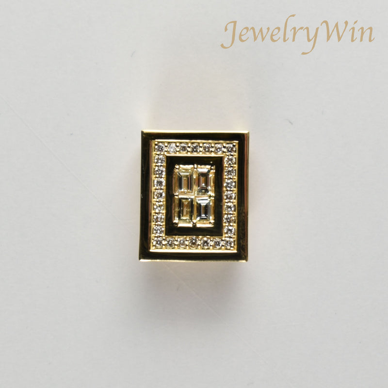 ペンダントトップ K18 ダイヤモンド付 (Type-RC) ※背面バチカン