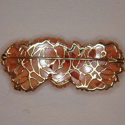 形見の綺麗なサンゴの帯留めをブローチにリフォーム | ジュエリー
