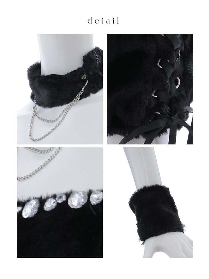 即日発送！】【ハロウィン】 もこもこキャットセットアップコスプレ