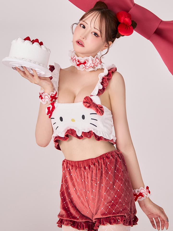 即日発送】【サンリオ】ハローキティキルティングセットアップルーム