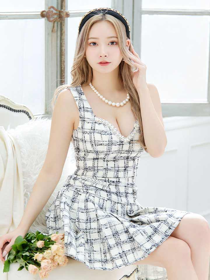 THEREDTHREAD Sパネル ジャケット ドレス ミニ Freeサイズ