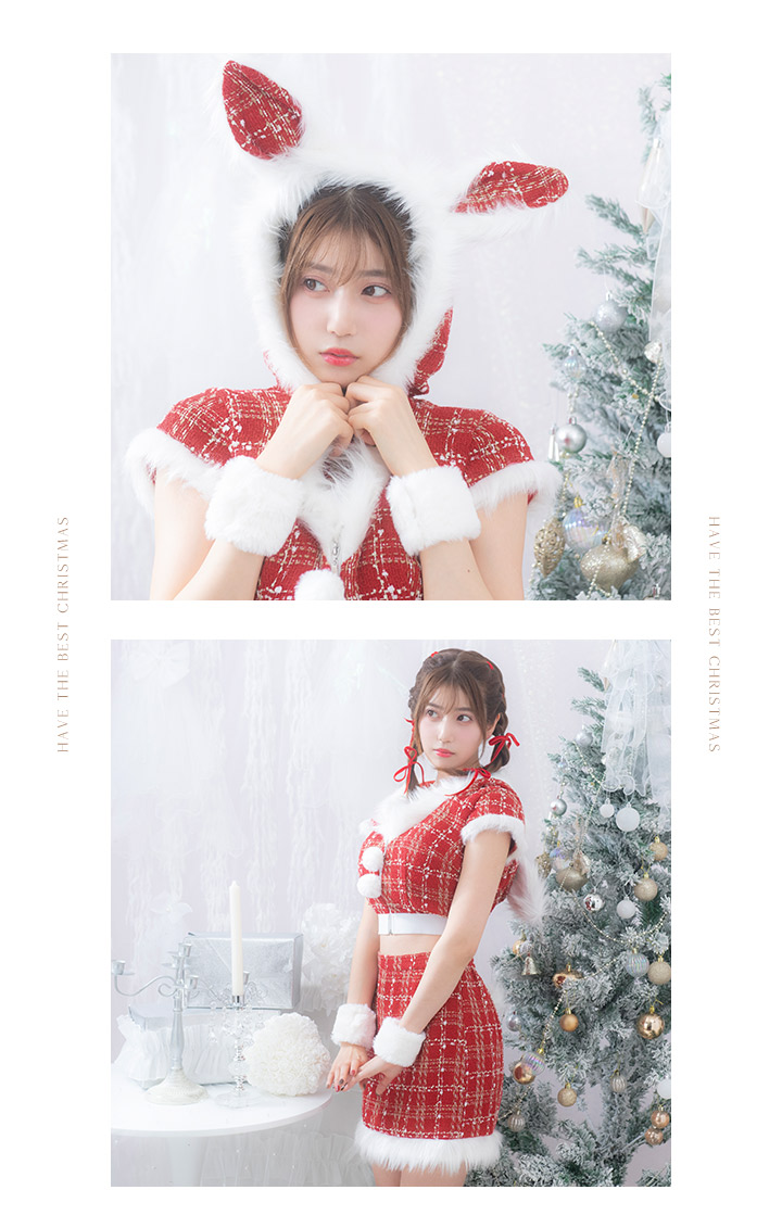 即日発送！】【サンタコス 5点セット】【XS-XLサイズ/2カラー