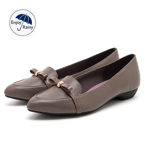 晴雨兼用】【吸汗・速乾性素材】【急な雨にも安心】リボンローファー