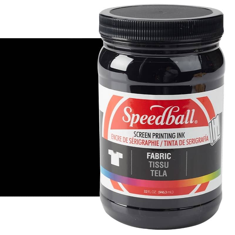 Speedball Fabric Screen Printing Ink 32 oz Jar - Black | Jerry's