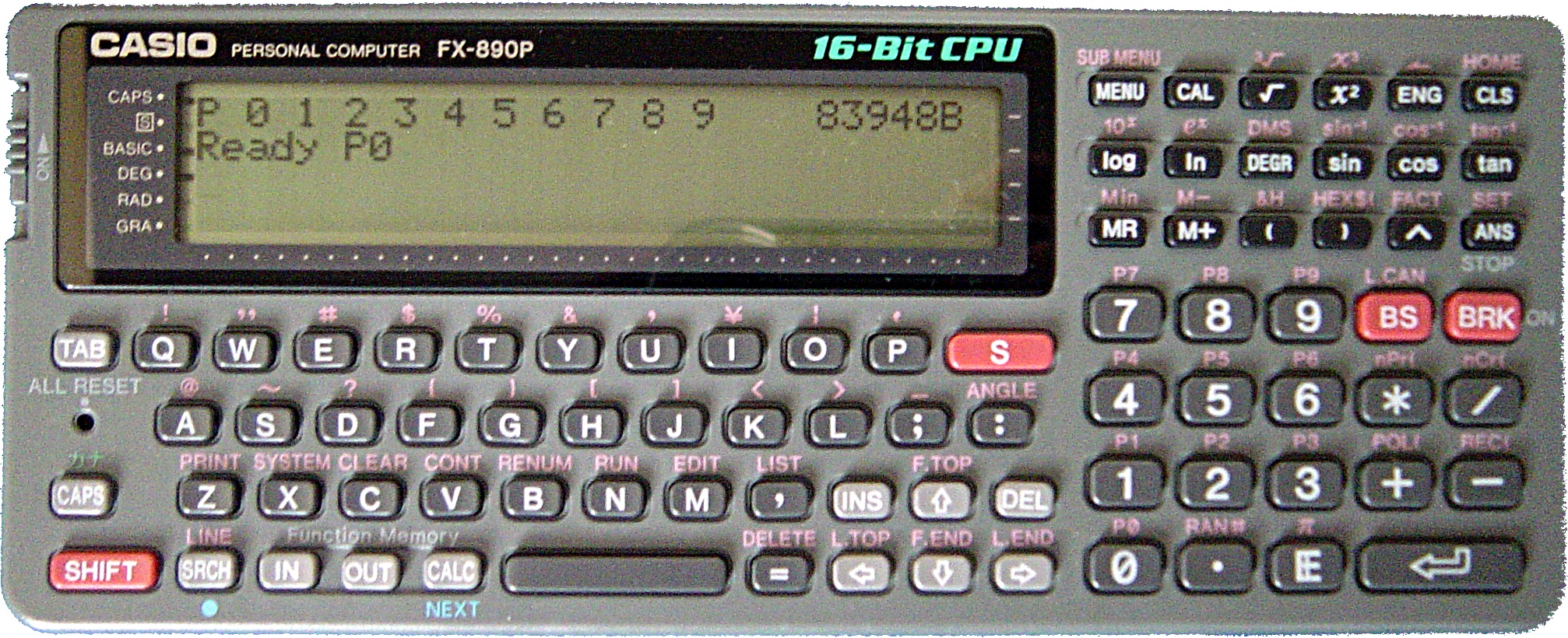 FX-890P(ポケコン・ポケットコンピュータ)のことなら「自分でドット