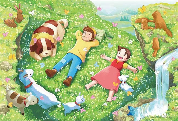 ジグソーパズル ハイジ 牧場のダンス 300ピース 廃盤 | 300-383 【廃盤