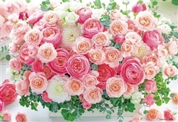 BEV-1000M-023 フラワー ときめき花ひらくロージーピンク 1000ピース