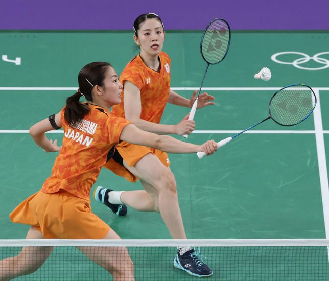 パリ五輪・バドミントン女子ダ…：パリ五輪バドミントン シダマツペア