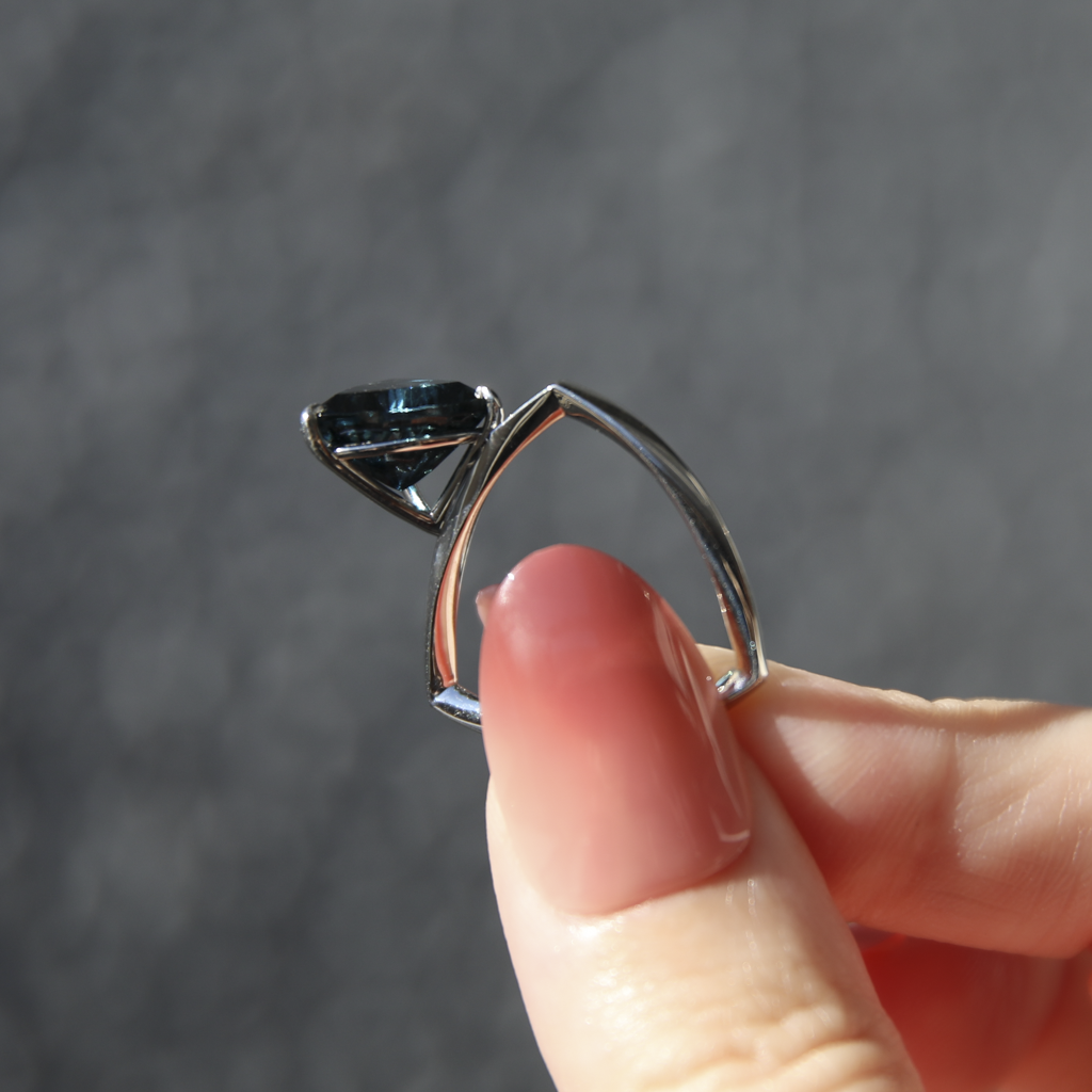 プラチナ900 ピンクトルマリン リング