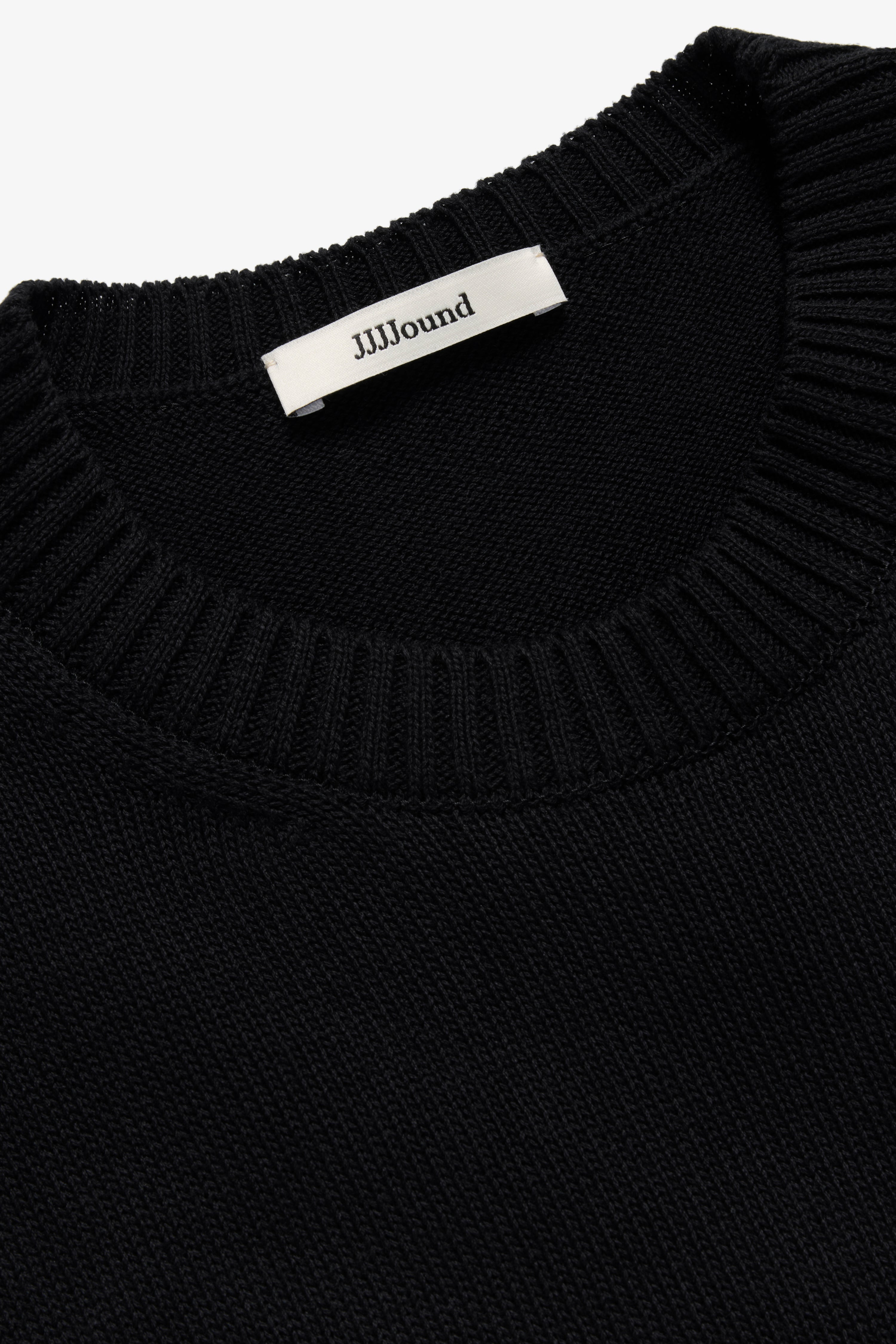 Knit Cotton Crewneck - Black – JJJJound