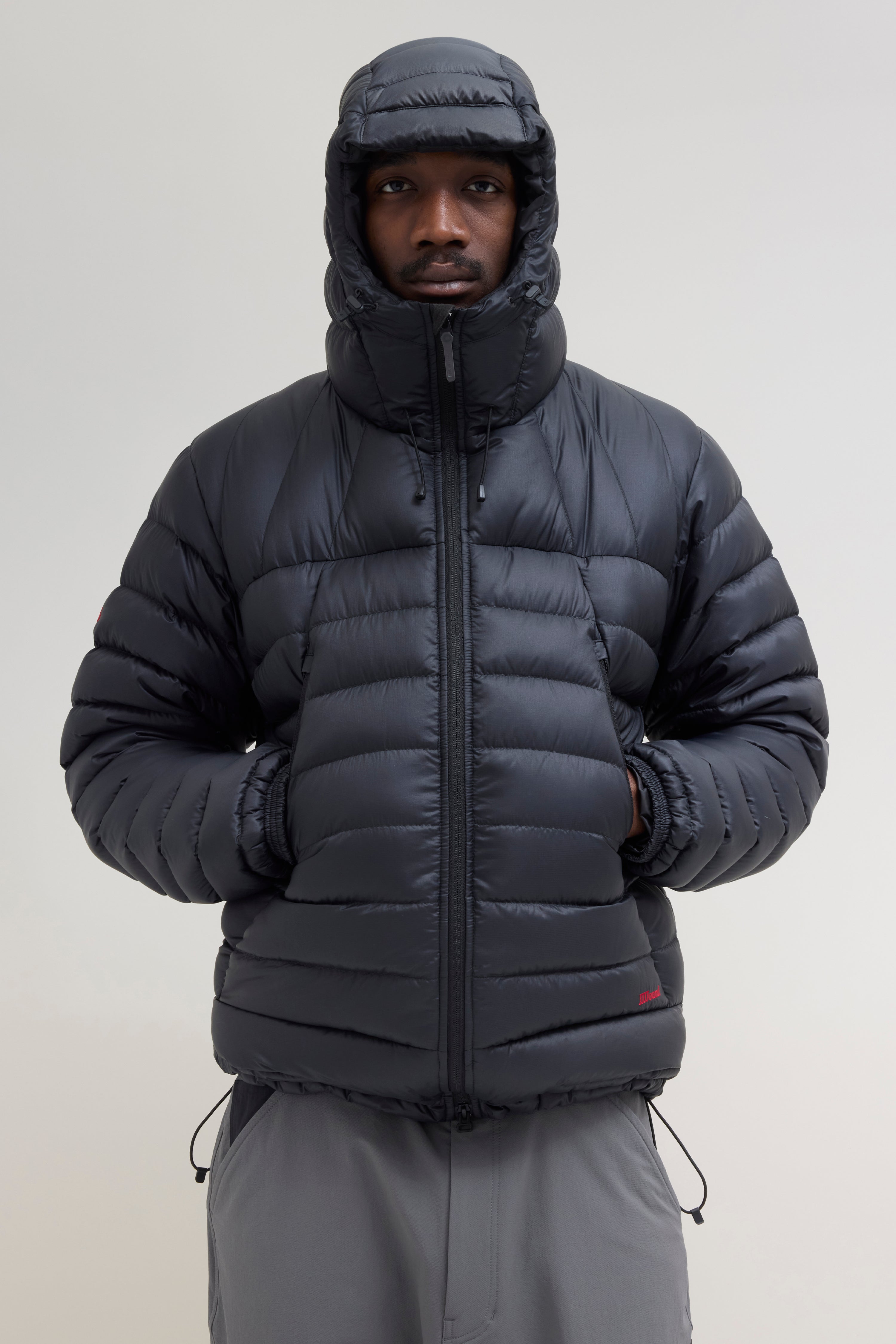 JJJJound Descente Down Jacket - Black/Charcoal