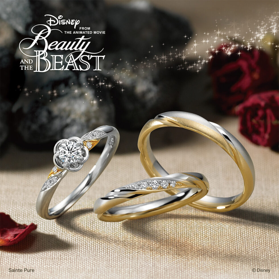 NEW】ディズニー｢美女と野獣｣ ローズ・イン・モーション(動きだした愛