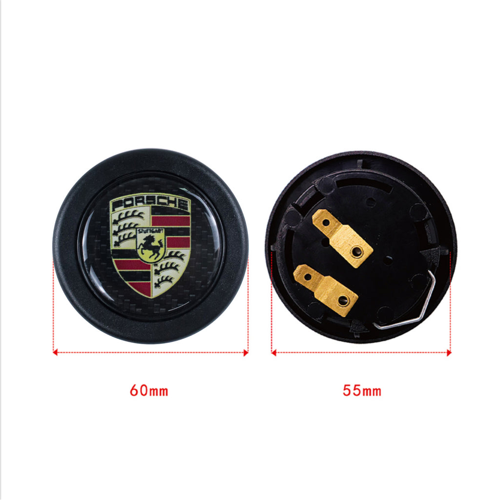 Brand New Universal Porsche Car Horn Button Black Steering Wheel