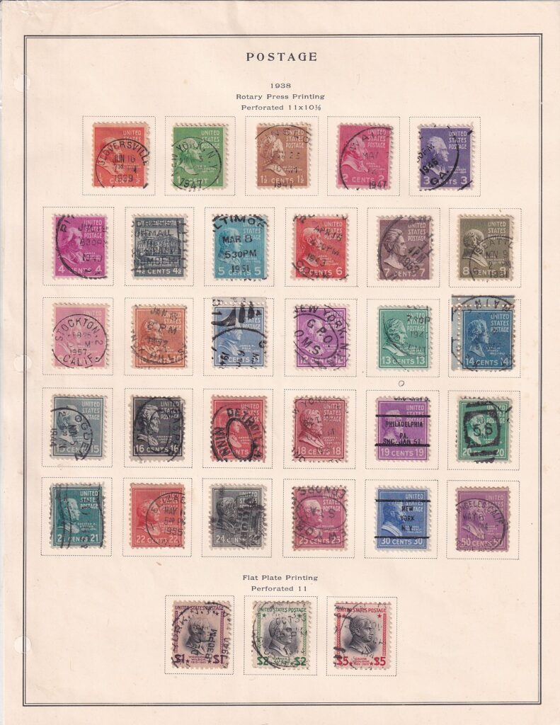 アメリカ 使用済み切手 一冊 1893-1977 1c-13cents アメリカ 使用済み