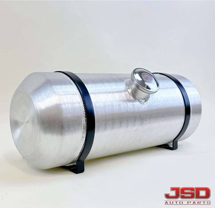 M215 JSD Aluminum Spun Fuel Tank 8x20 Center Fill 4 Gallon 3/8
