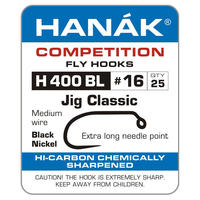 Hanak H 400 BL Jig Classic Fly Hook - J Stockard
