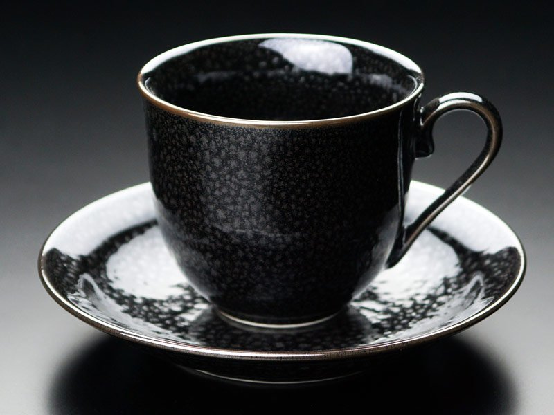 有田焼】広口コーヒーカップ 銀油滴天目 - JTOPIA