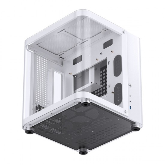 Jonsbo TK-1 2.0 Micro-ATX, Tempered Glass (Cam Panel) - Beyaz Renk
