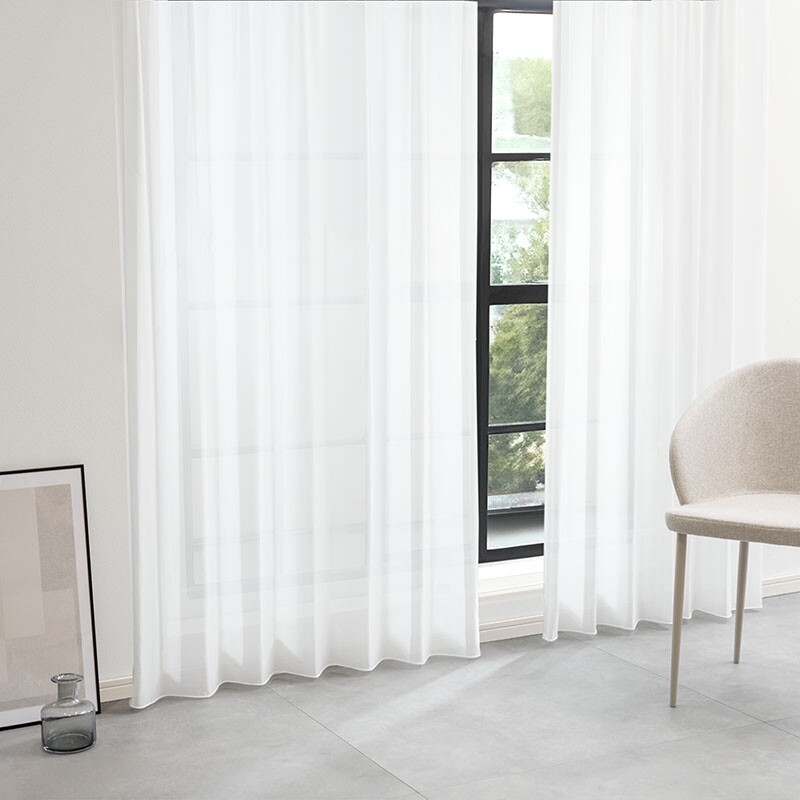 パリス カフェカーテン JE-88009 ホワイト ｜ジャストカーテン