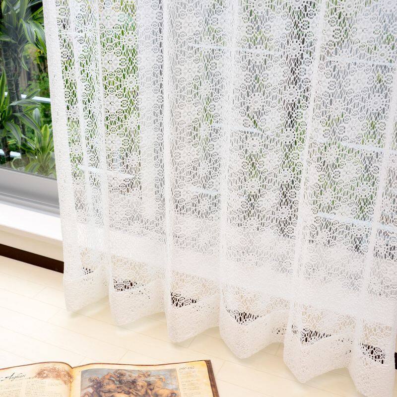 サンセット レースカーテン JD-26006 ホワイト ｜ジャストカーテン