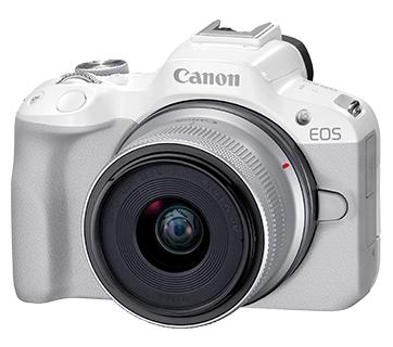 Canon EOS R50 (RF-s18-45mm f/4.5-6.3 IS stm) White – Canon