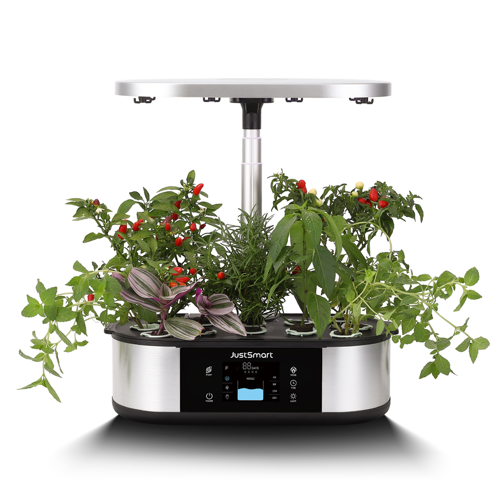 GS1 Lite】 意匠権登録済 JustSmart 水耕栽培キット 液晶パネル 誘引